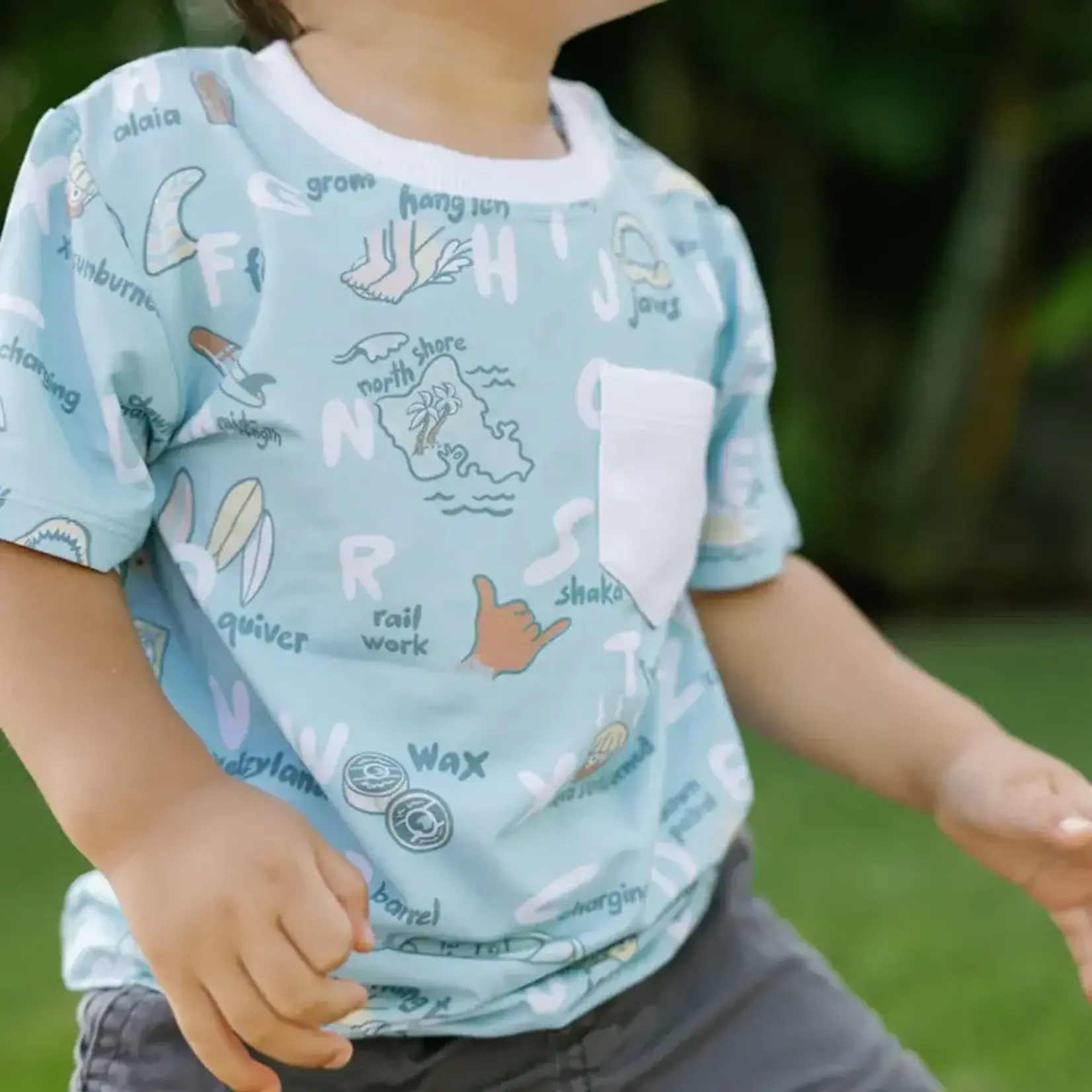 Coco Moon Coco Moon: Surfing ABCs Bamboo Tee