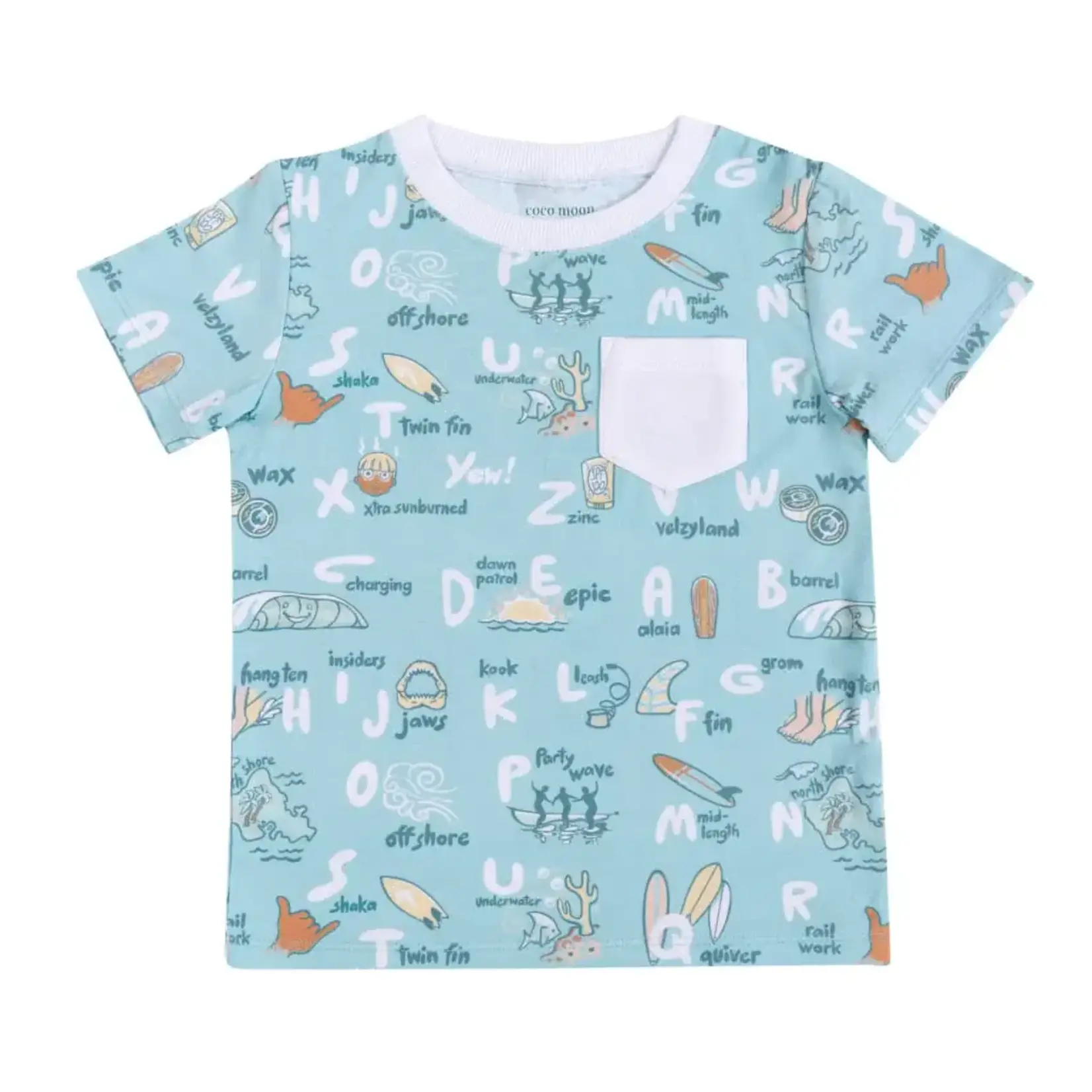 Coco Moon Coco Moon: Surfing ABCs Bamboo Tee