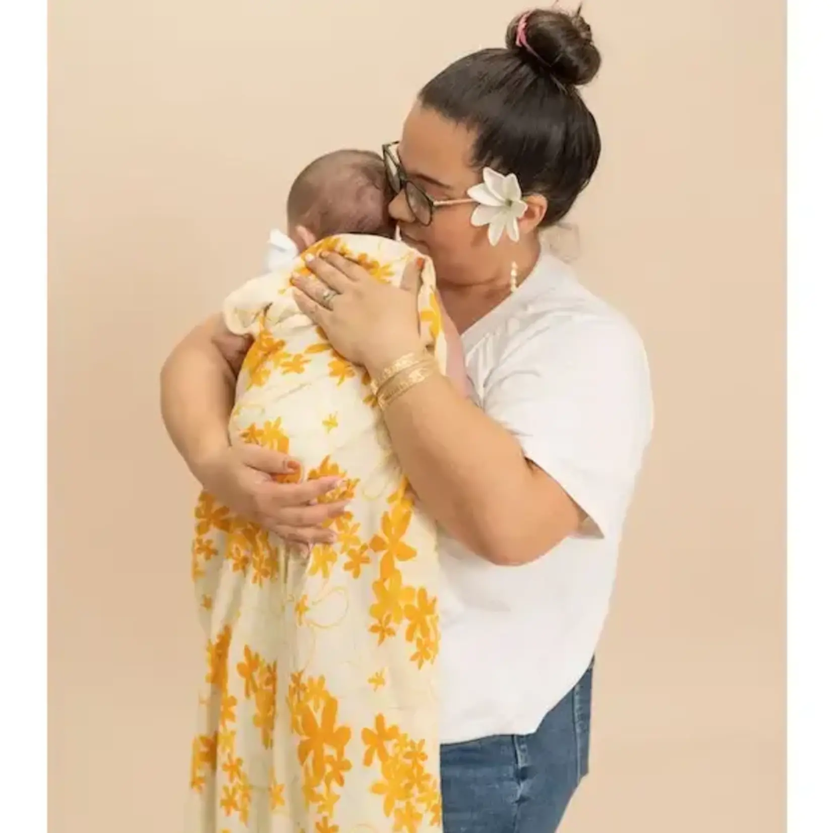 The Keiki Dept The Keiki Dept: Kapa Moe Muslin Swaddle Blanket