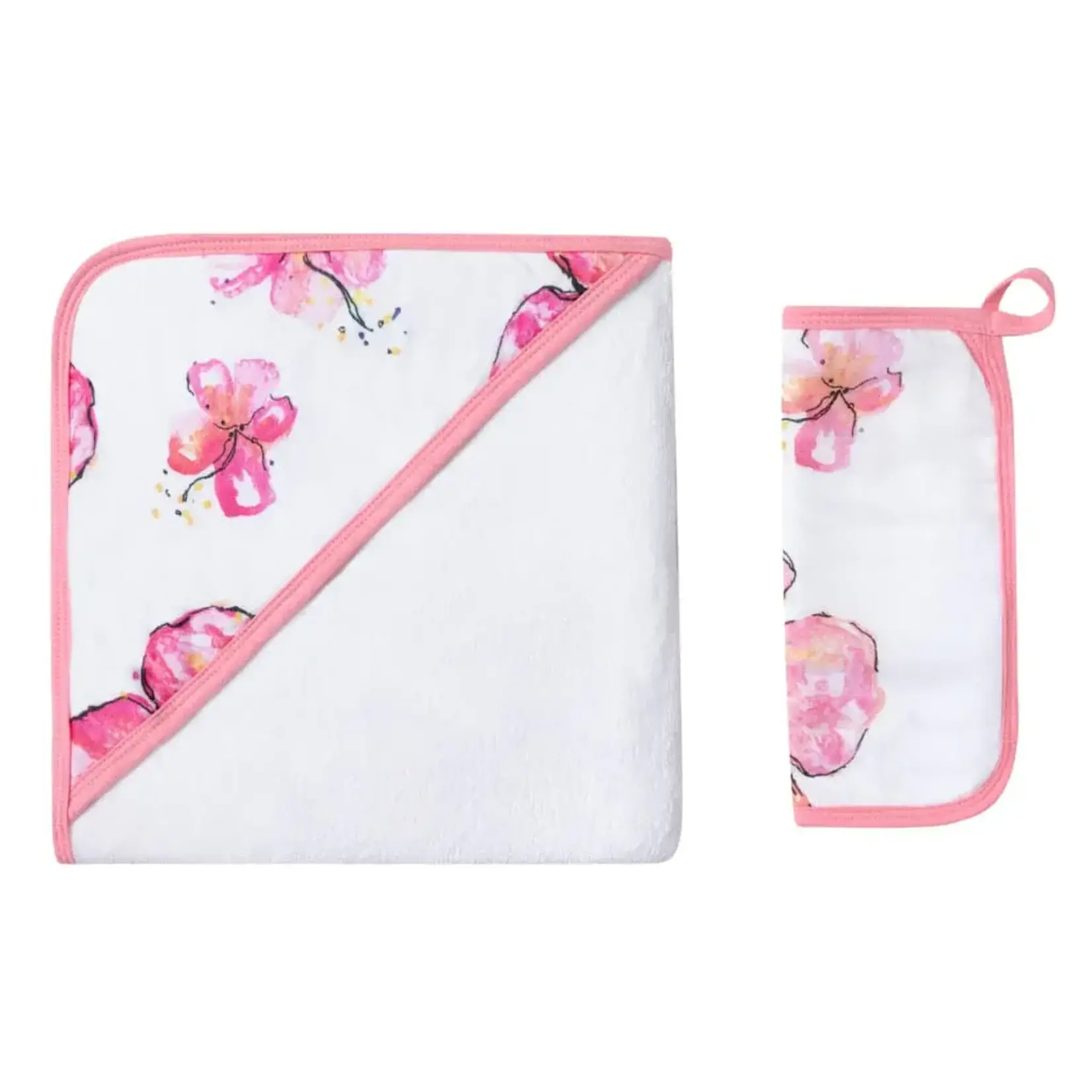 Coco Moon Coco Moon: Hibiscus Kiss Hooded Towel Set