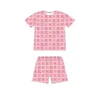 Coco Moon Coco Moon: Pink Napuanani Women's Short Bamboo Pajamas