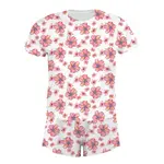 Coco Moon Coco Moon: Hibiscus Kiss Women's Short Bamboo Pajamas