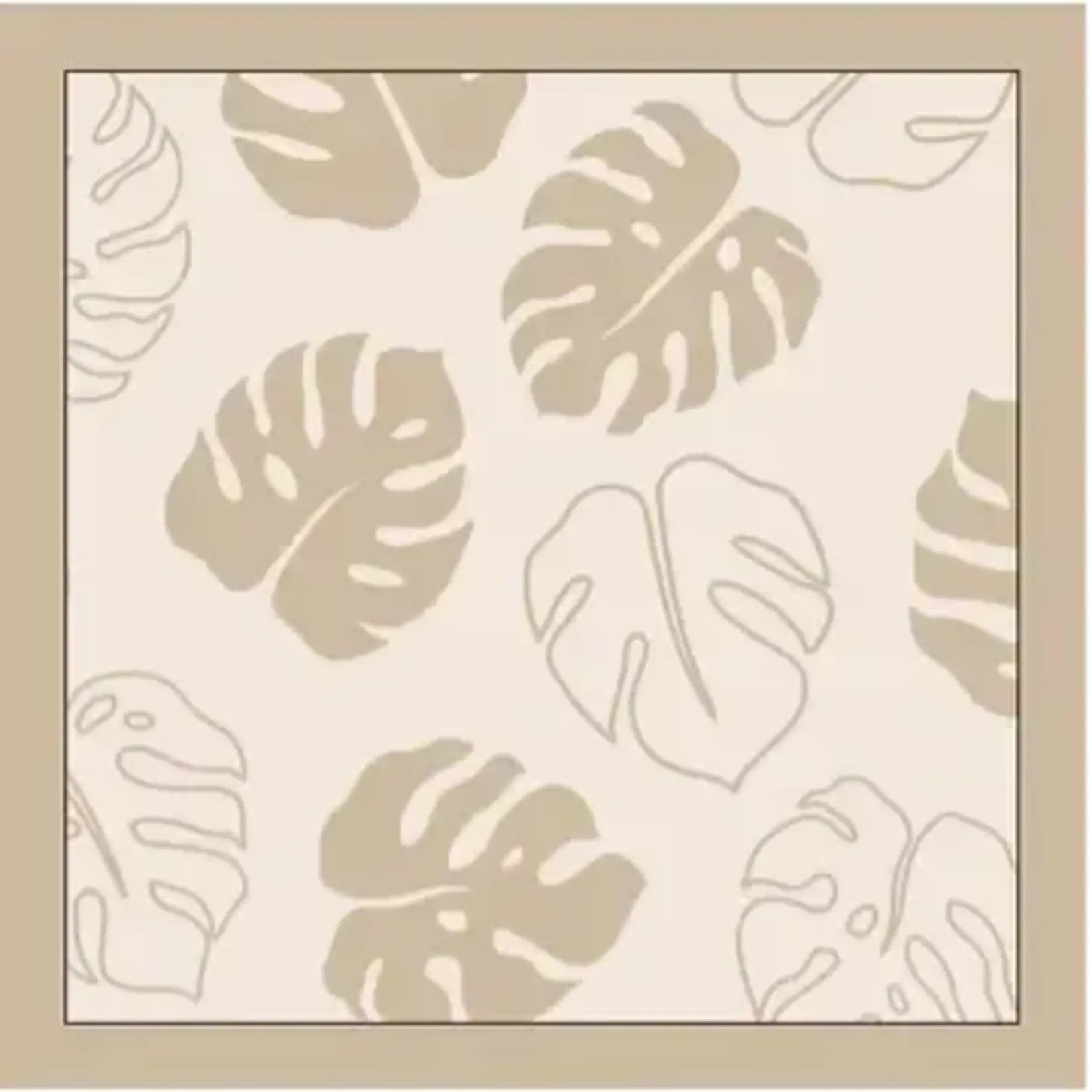 Coco Moon Coco Moon: Toasted Monstera Baby Bamboo Security Blanket