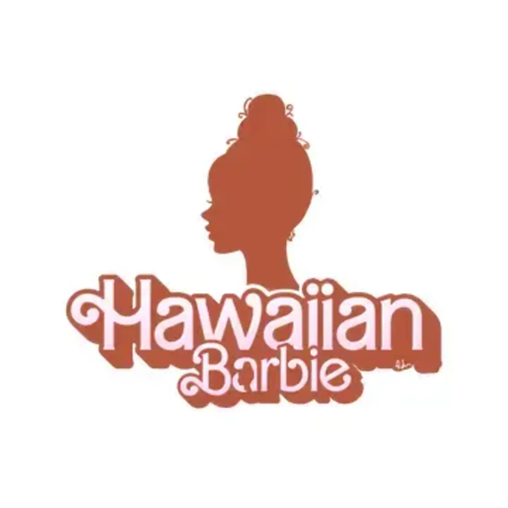 Highness Hawaii Irie & Haze: Hawaiian Barbie Sticker - Brown