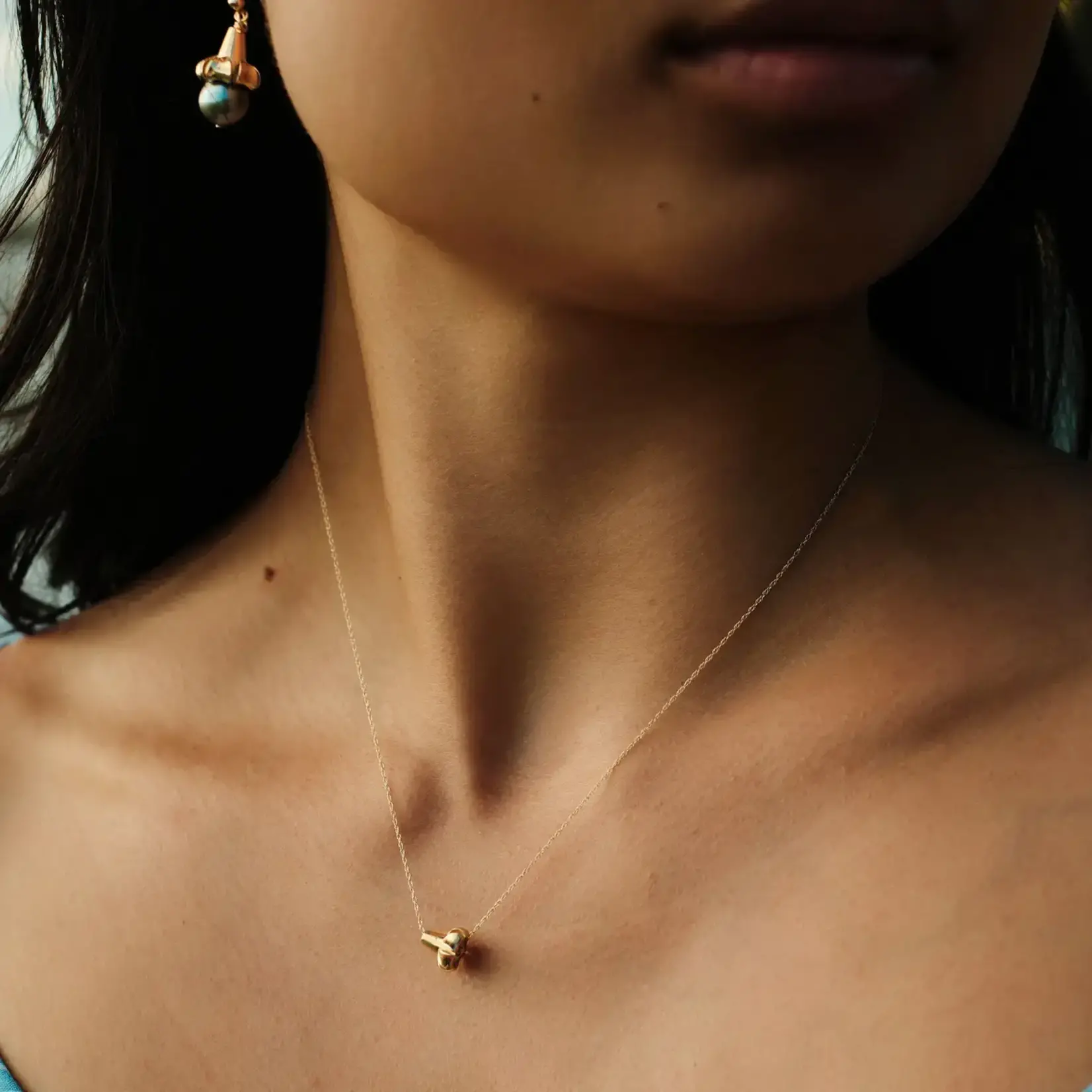Laha'ole Designs Laha'ole Designs: Puakenikeni Wale No Necklace 14k Gold