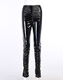 Beauty Junkee Collection High Waisted Pleather Pants w/Slit