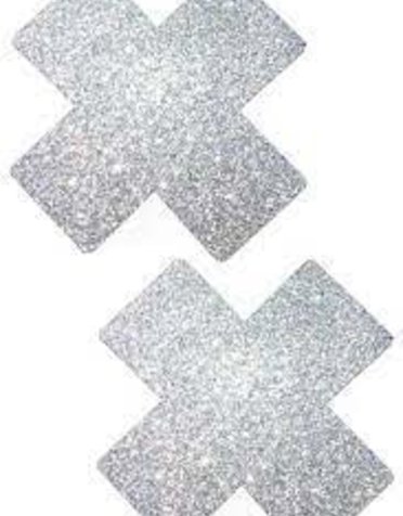 Beauty Junkee Collection Pasties X Glitter Silver