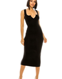 Beauty Junkee Collection Front Slit Cut Out Tank Long Dress Black/Small