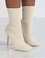 Beauty Junkee Collection Knitted Gold Heel Booties