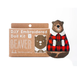 Kiriki Beaver Embroidery Doll Kit