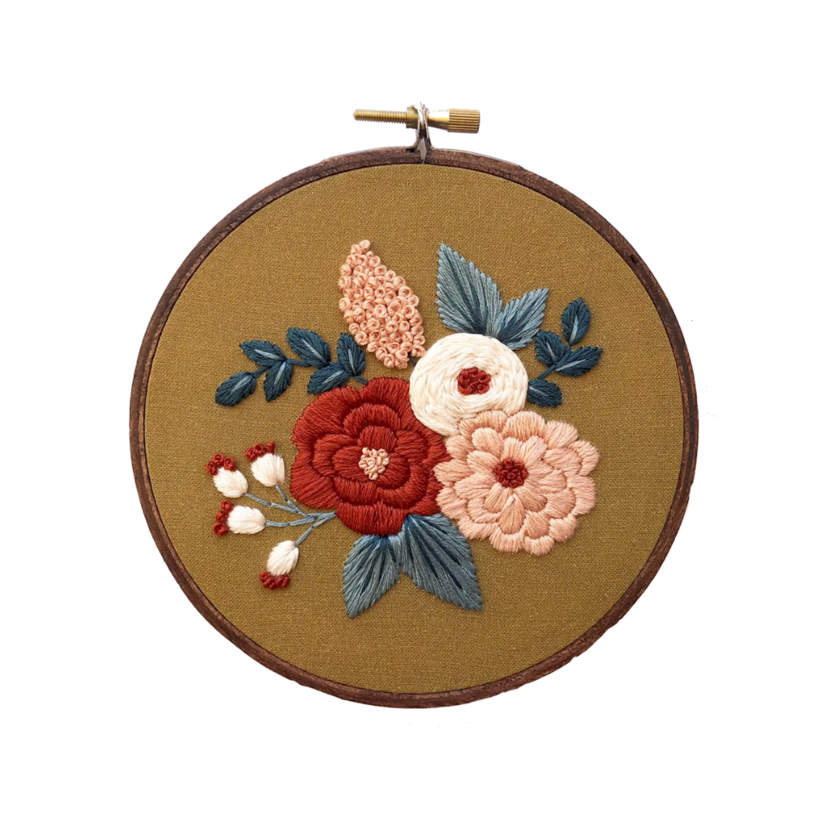 Hoffelt Embroidery Bouquet | 5” Canary