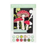 elle crée (she creates) Mushrooms and Fern Fronds Paint-by-Number Kit
