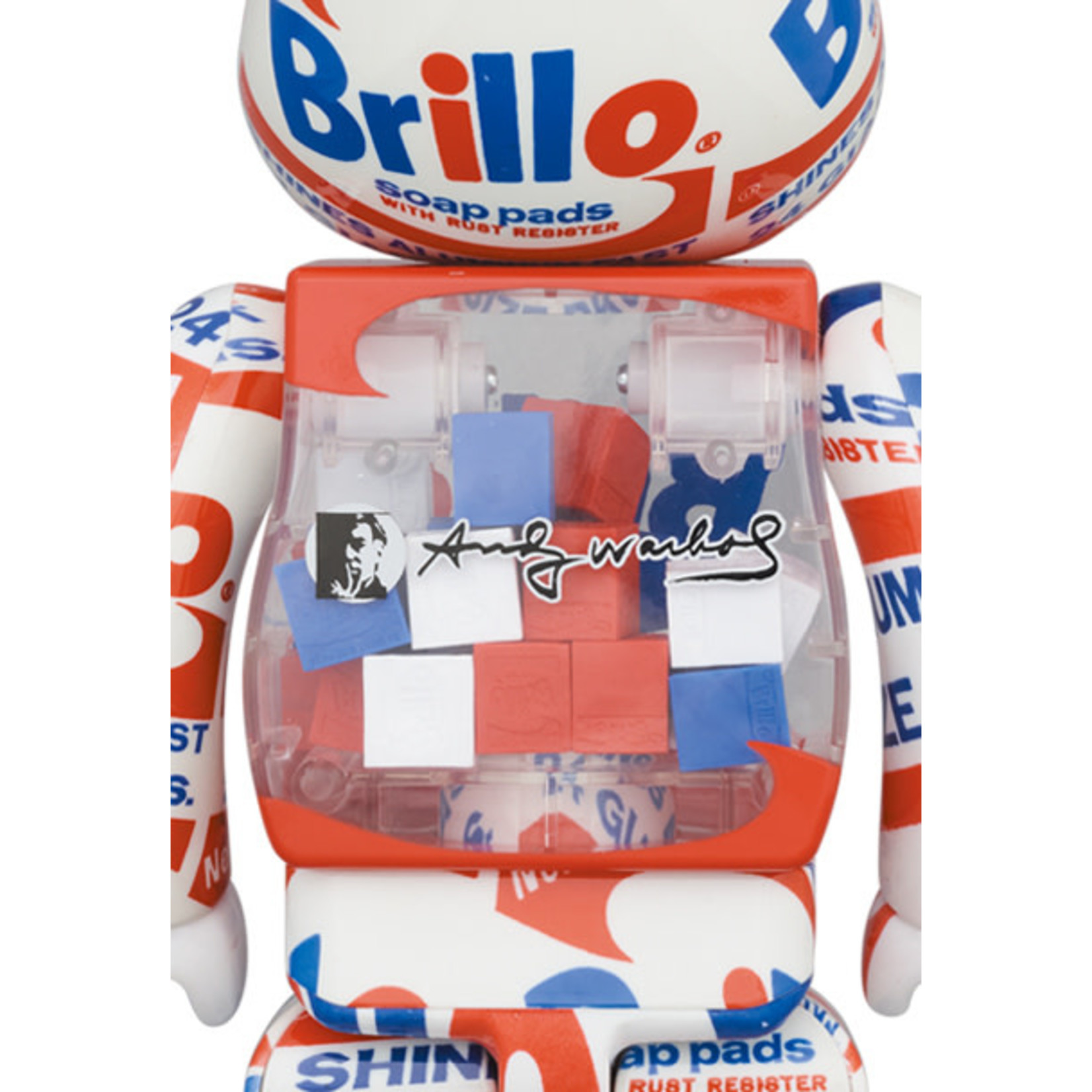 Andy Warhol Brillo 100% & 400% 2pk Be@rbrick