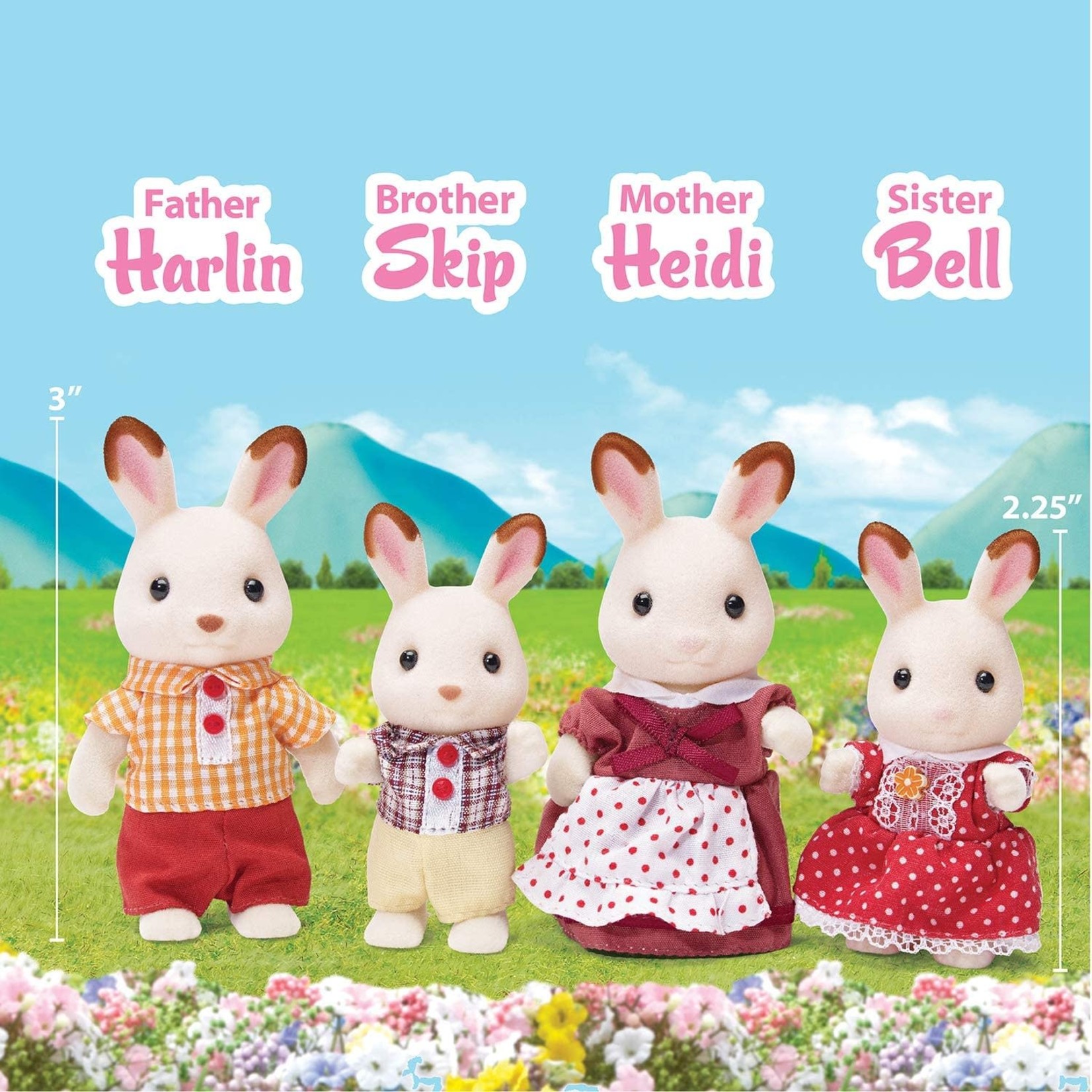 Calico Critters Calico Critters Hopscotch Rabbit Family Set