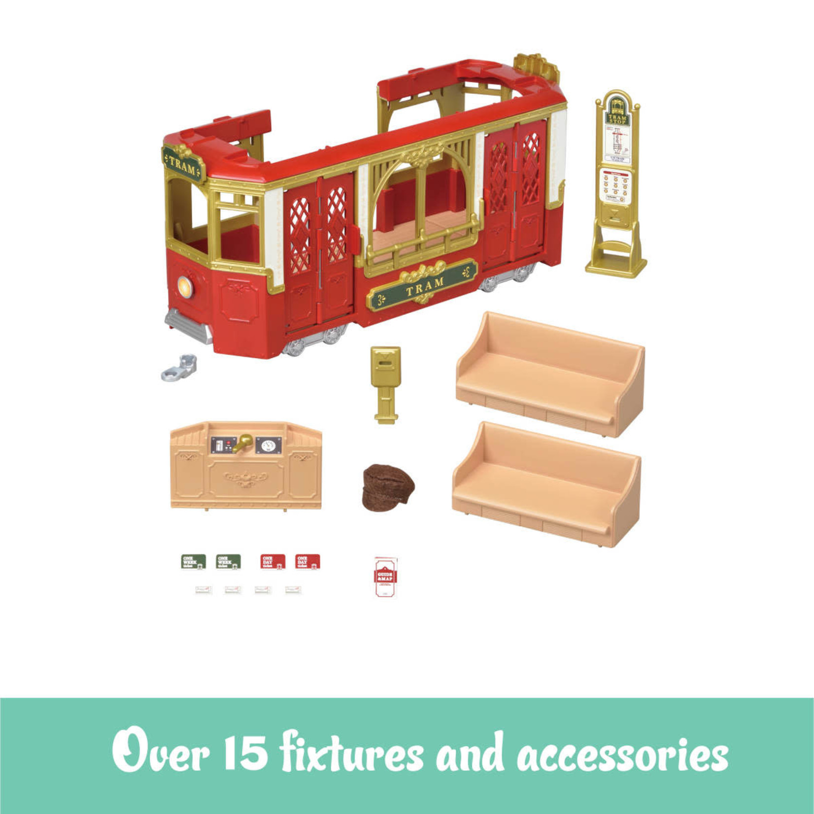 Calico Critters Calico Critters Ride Along Tram Set