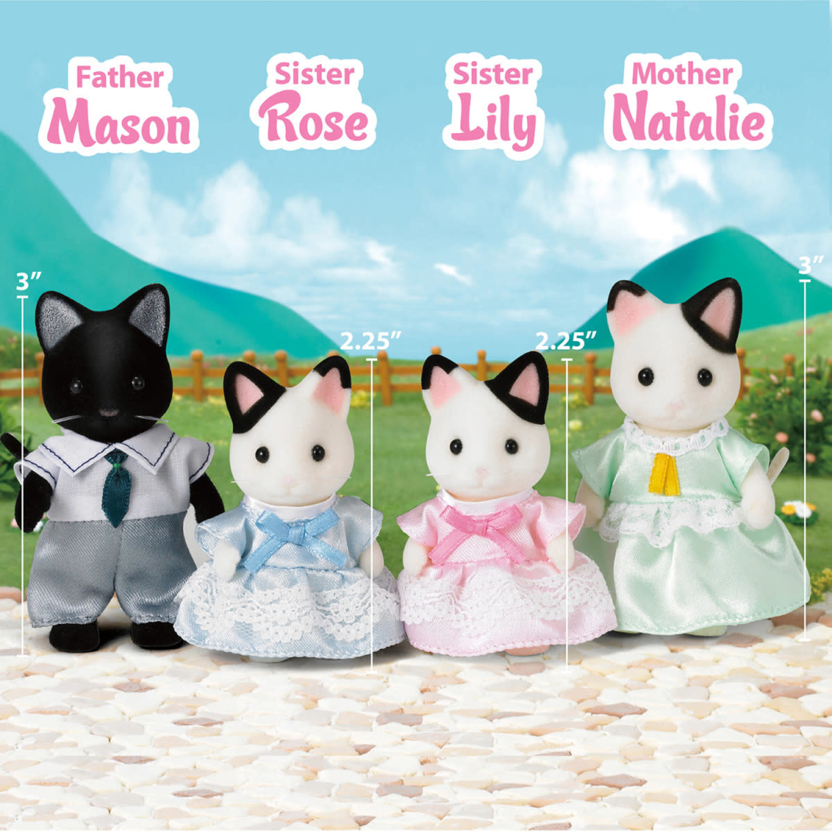 Calico Critters Calico Critters Tuxedo Cat Family