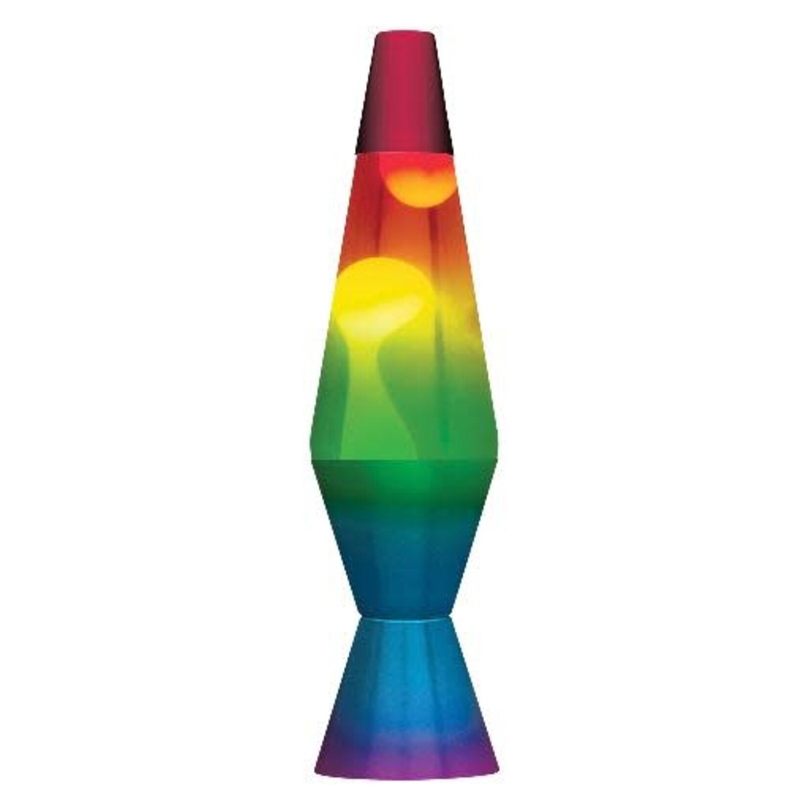 Lava Lamp Rainbow Tricolor 14"