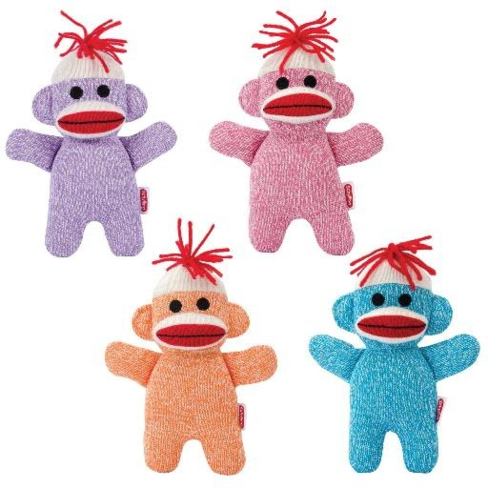 Plush Sock Monkey Baby Colors