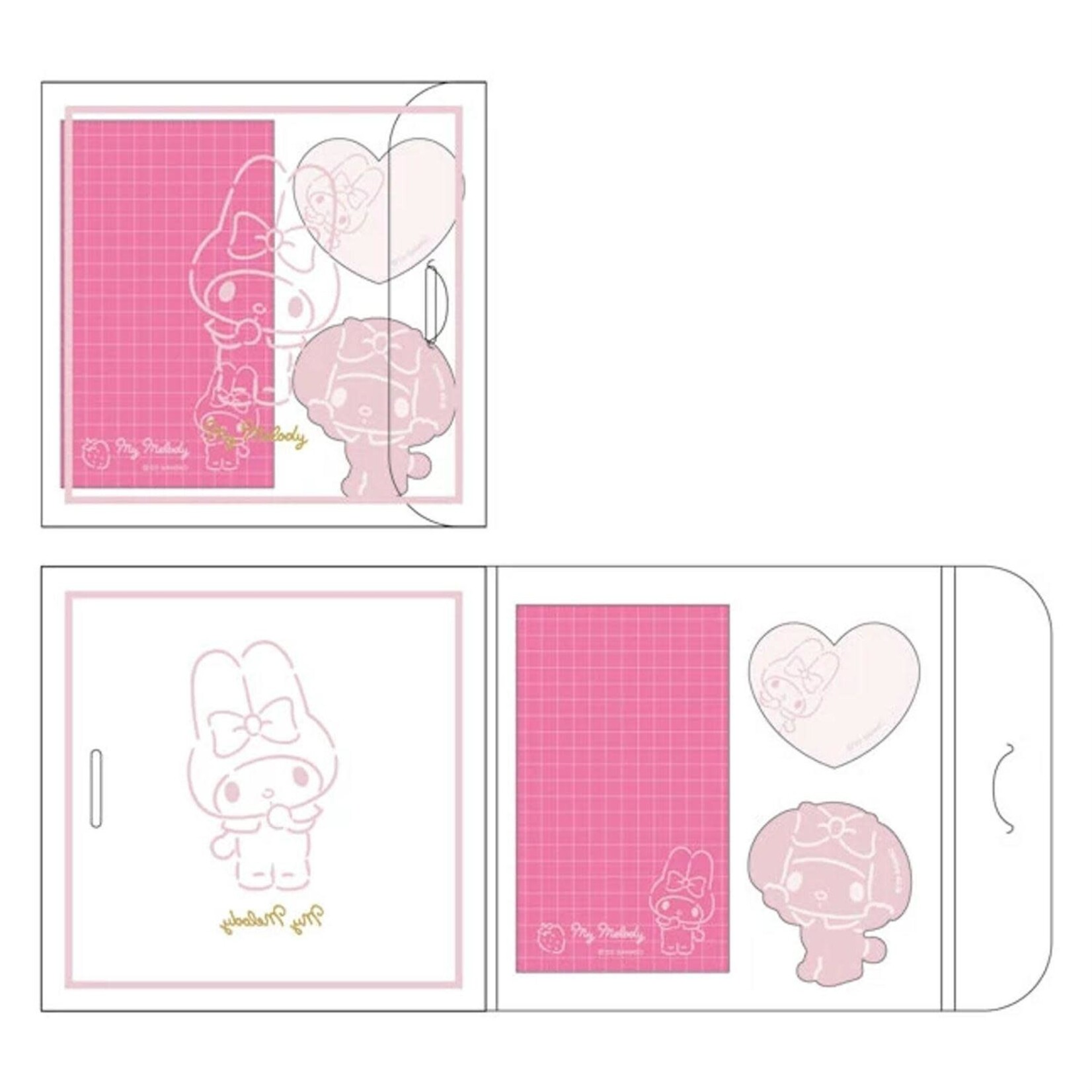 Sanrio Sticky Notes Calm Color My Melody