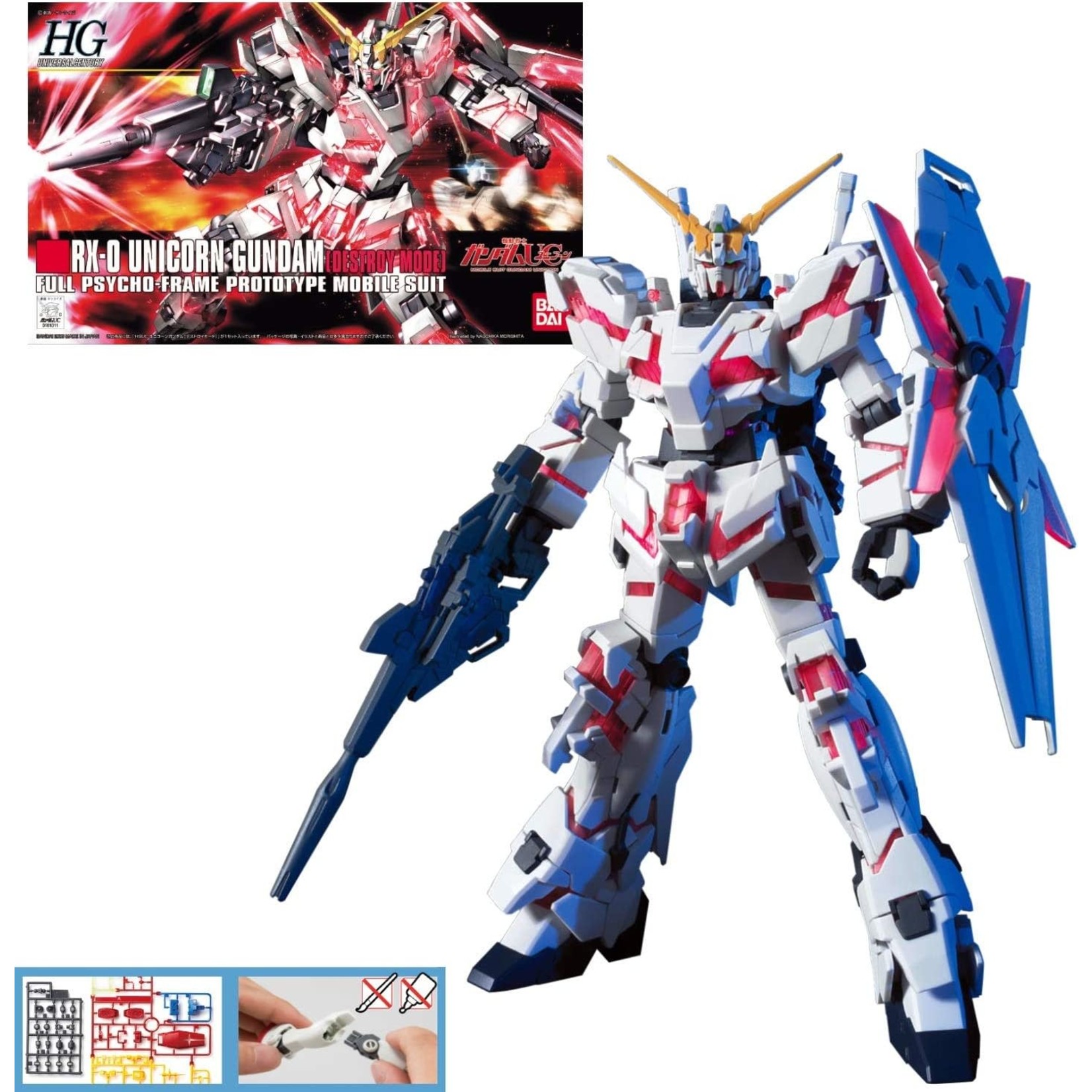 Unicorn Gundam (Destroy Mode) Bandai HGUC 1/144