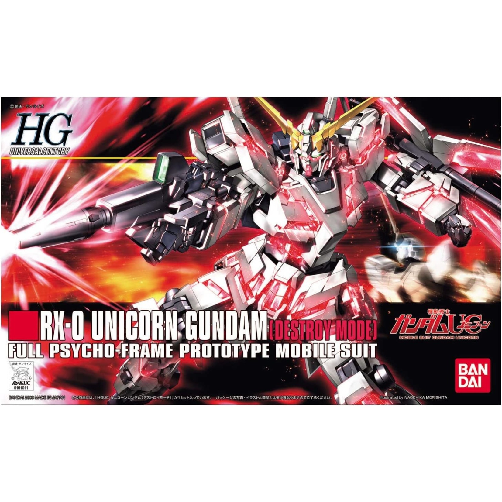 Unicorn Gundam (Destroy Mode) Bandai HGUC 1/144 - Toy Joy