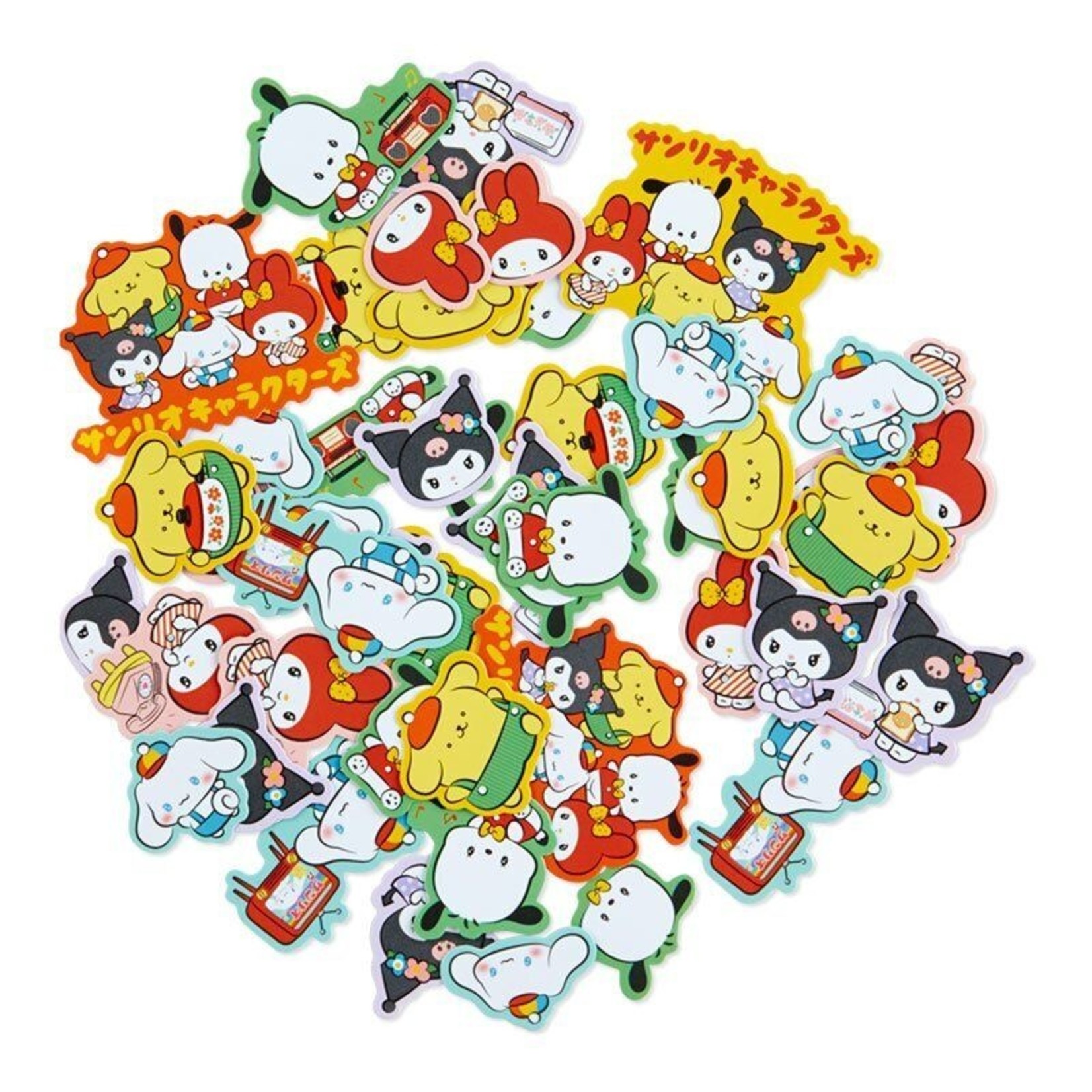 Make a face Sanrio Mix Sticker for Kids,24PCS DIY Party Supplies Favors  Make Your Own Stickers Mixed and Matched with Different Designs Characters  for