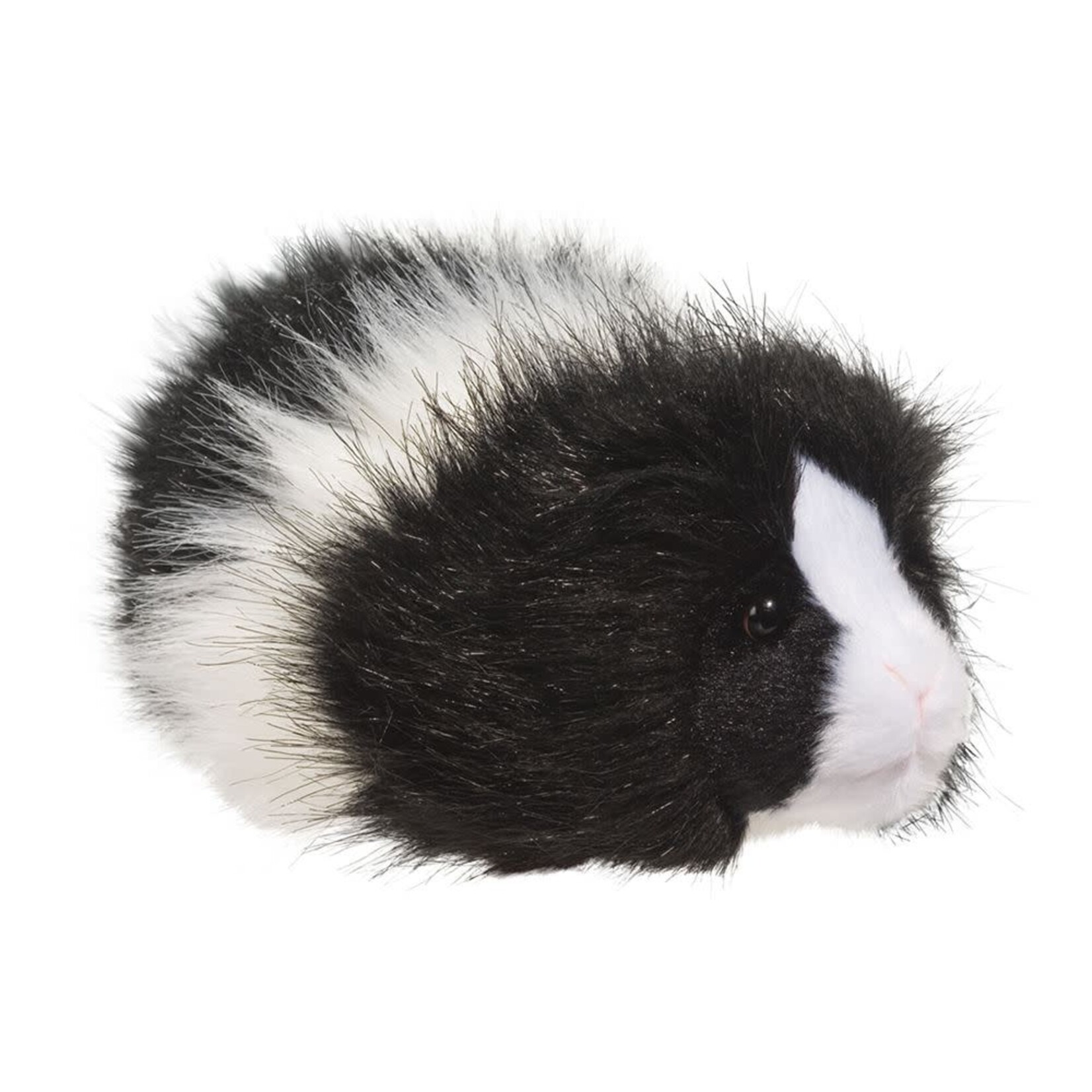 Black & White Angora Guinea Pig Plush