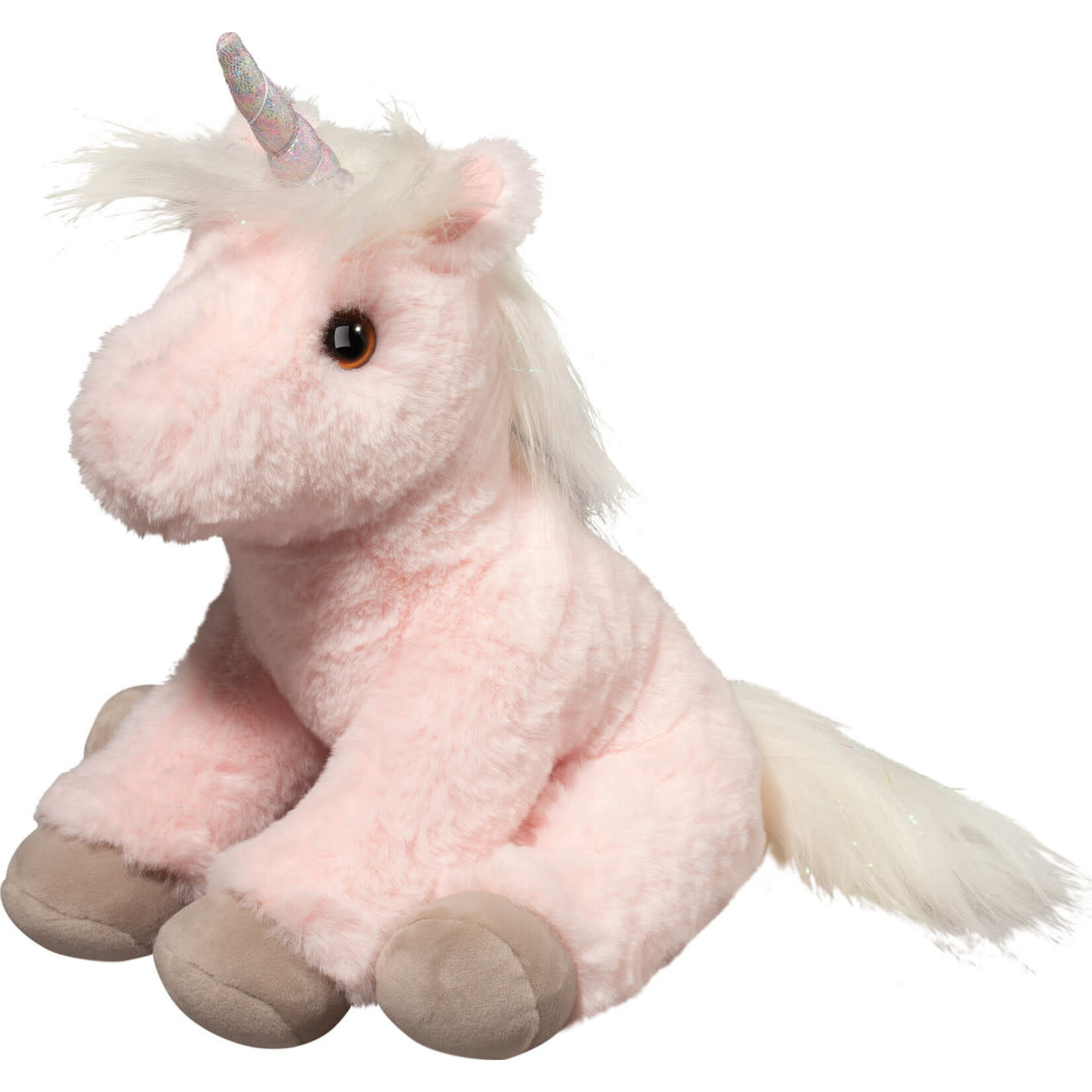 Lexie Pink Sitting Unicorn Soft Plush