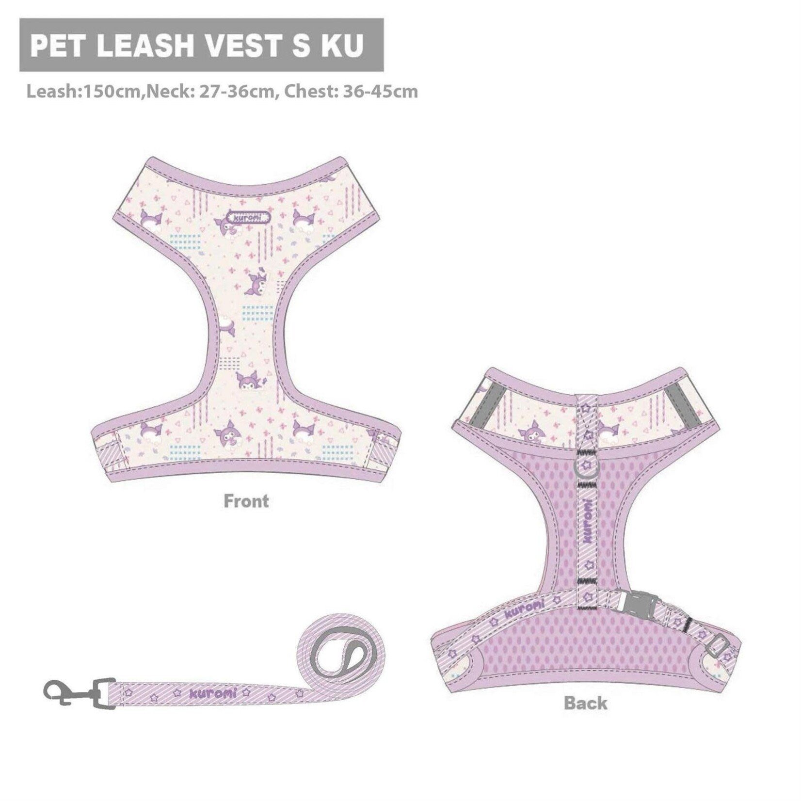 Pet Leash & Harness Kuromi Small