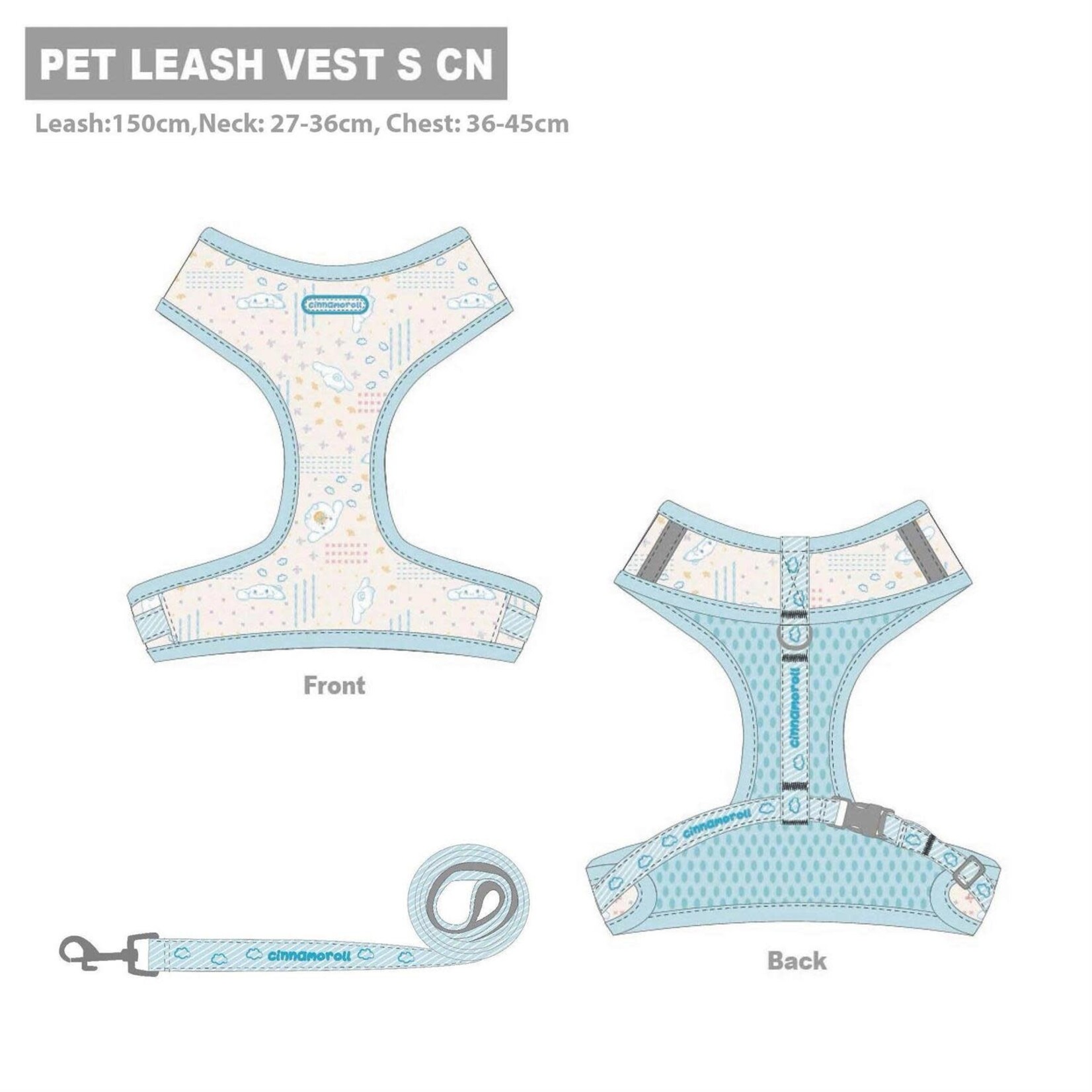 Pet Leash & Harness Cinnamoroll Small