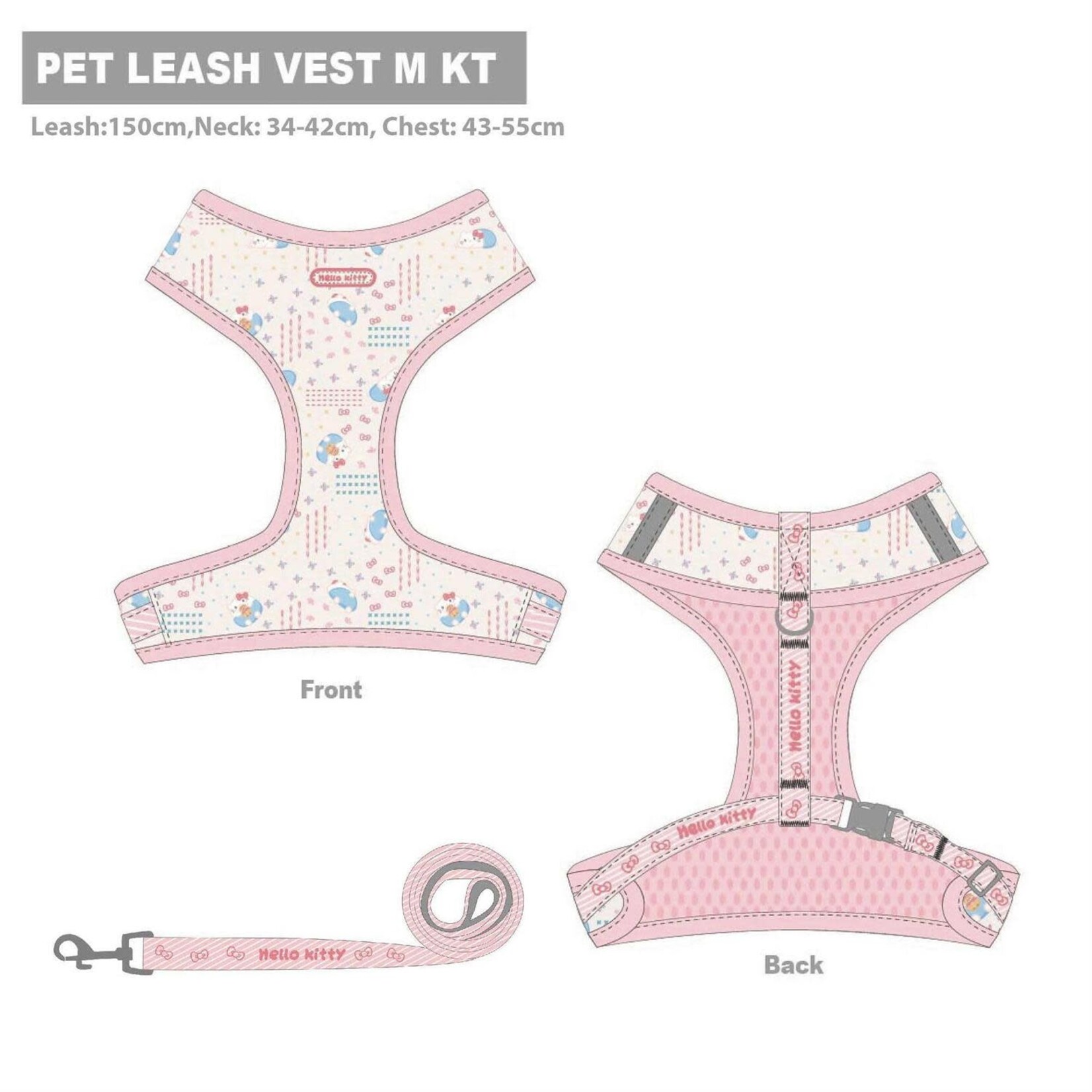Pet Leash & Harness Hello Kitty Medium