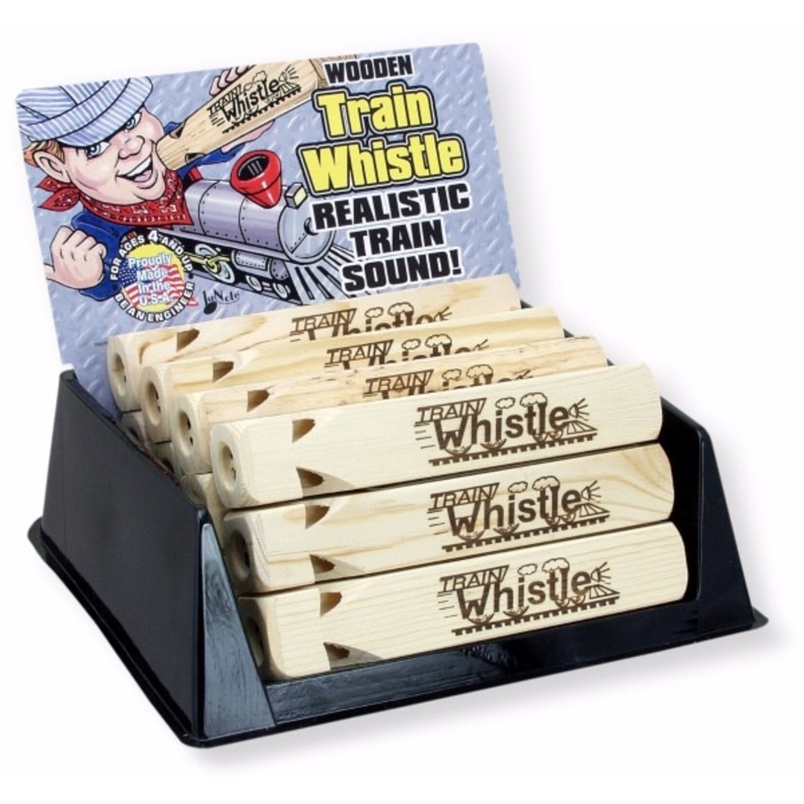 Classic Wooden Train Whistle