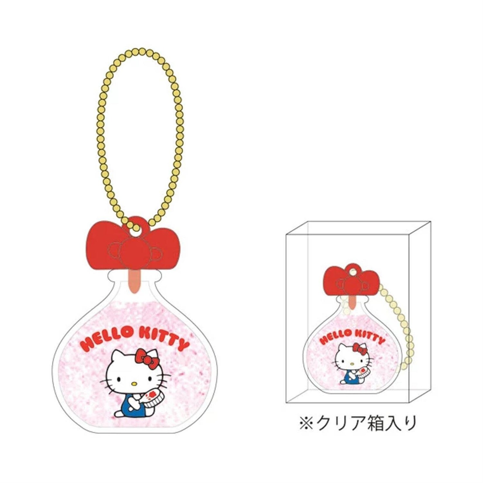 Sanrio Hello Kitty Perfume Bottle Keychain