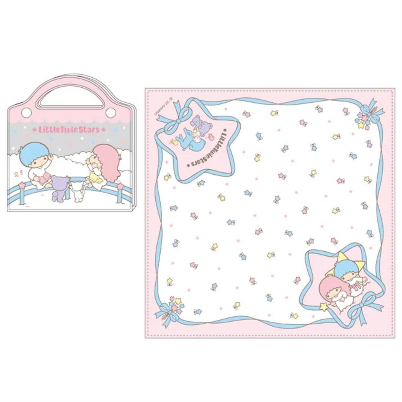 Twin Stars Handkerchief and Case