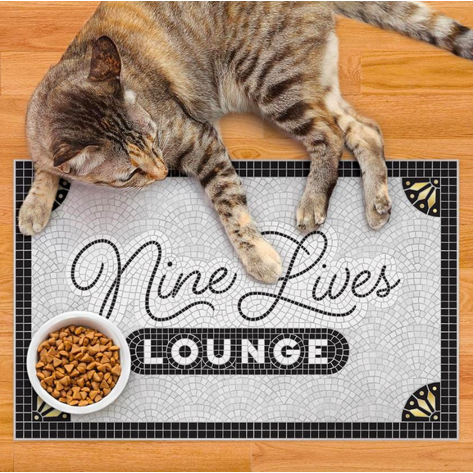 Nine Lives Lounge Pet Placemat