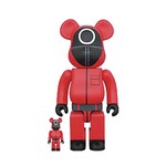 Squid Game Guard Circle 100% & 400% 2pk Be@rbrick