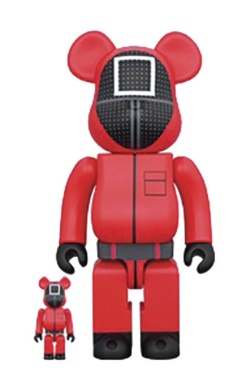 Squid Game Guard Square 100% & 400% 2pk Be@rbrick