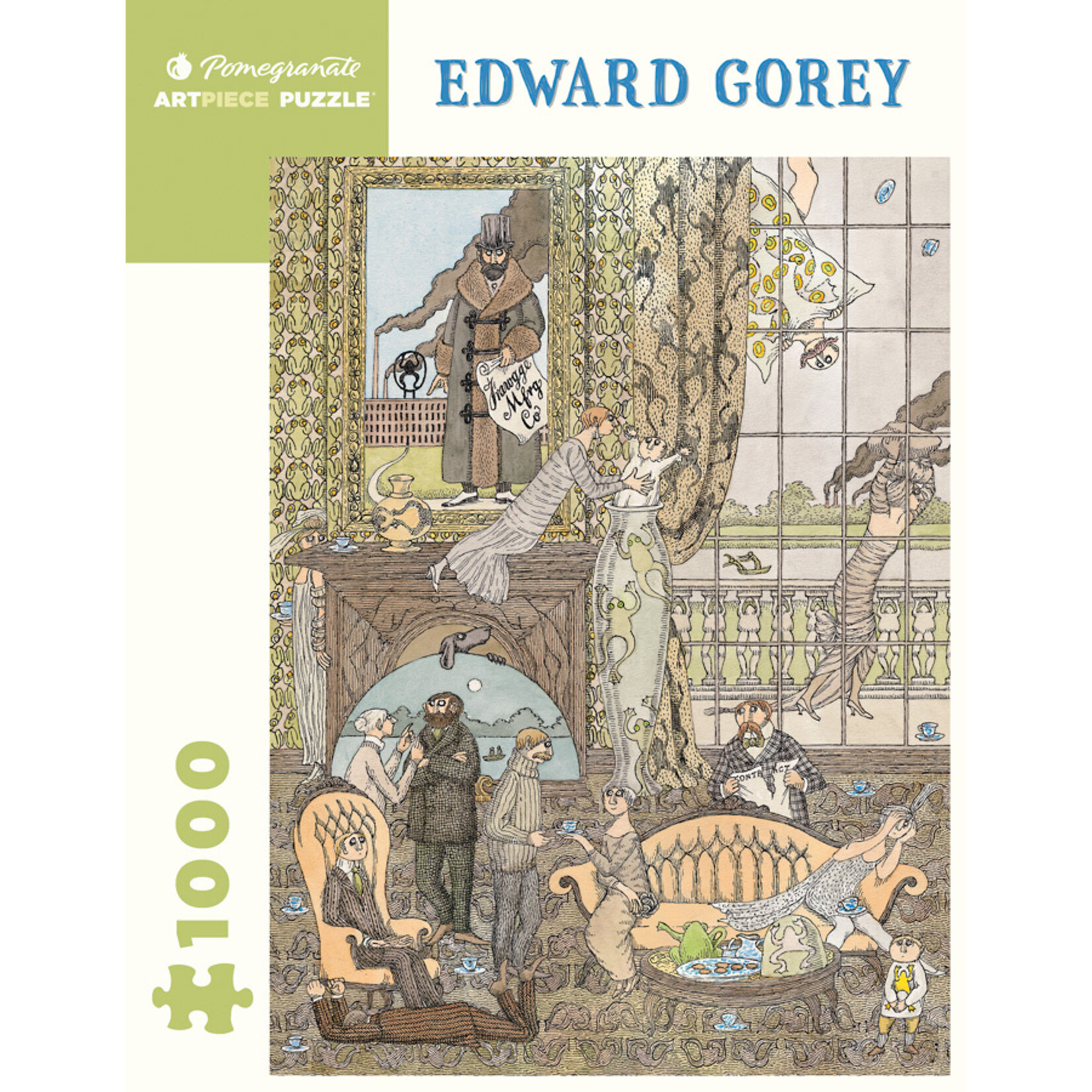 Edward Gorey Frawgge Mfrg. Co. 1000pc Puzzle