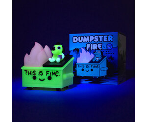  Fulmoon 6 Pcs Glow in The Dark Dumpster Fire Badge