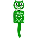 Classic Green Kit-Cat Clock