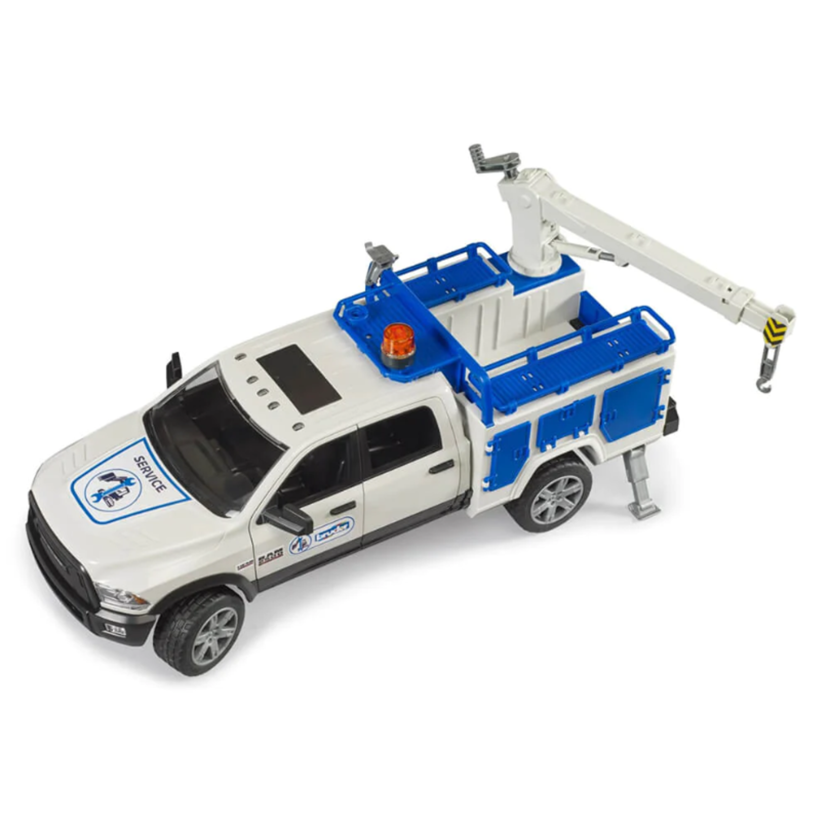 RAM Service Truck w crane + rotating beacon light