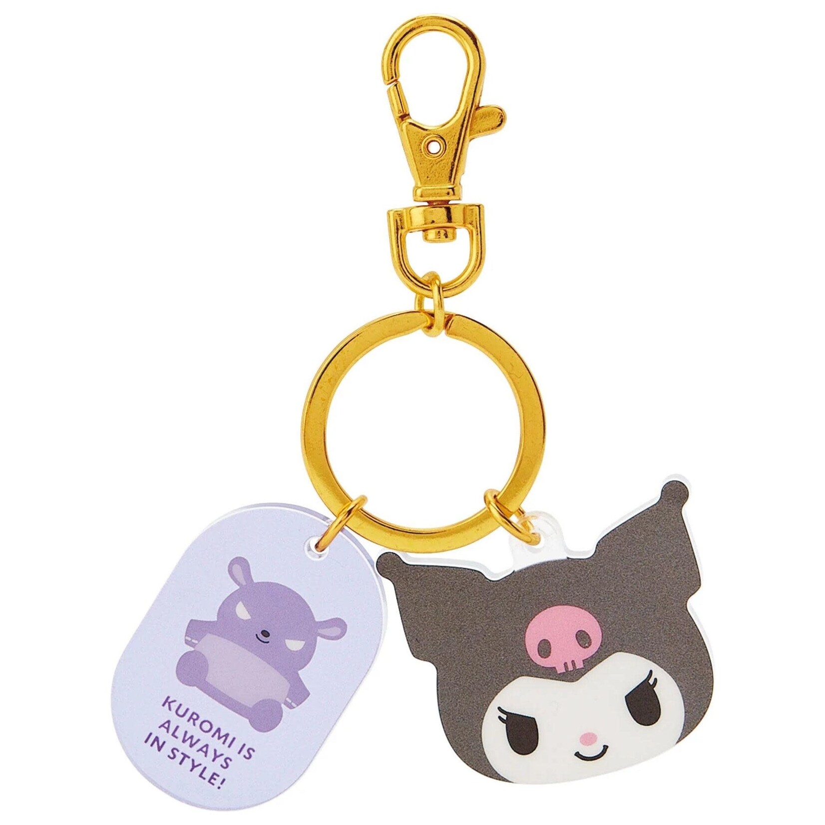 Acrylic Key Ring: Face Kuromi