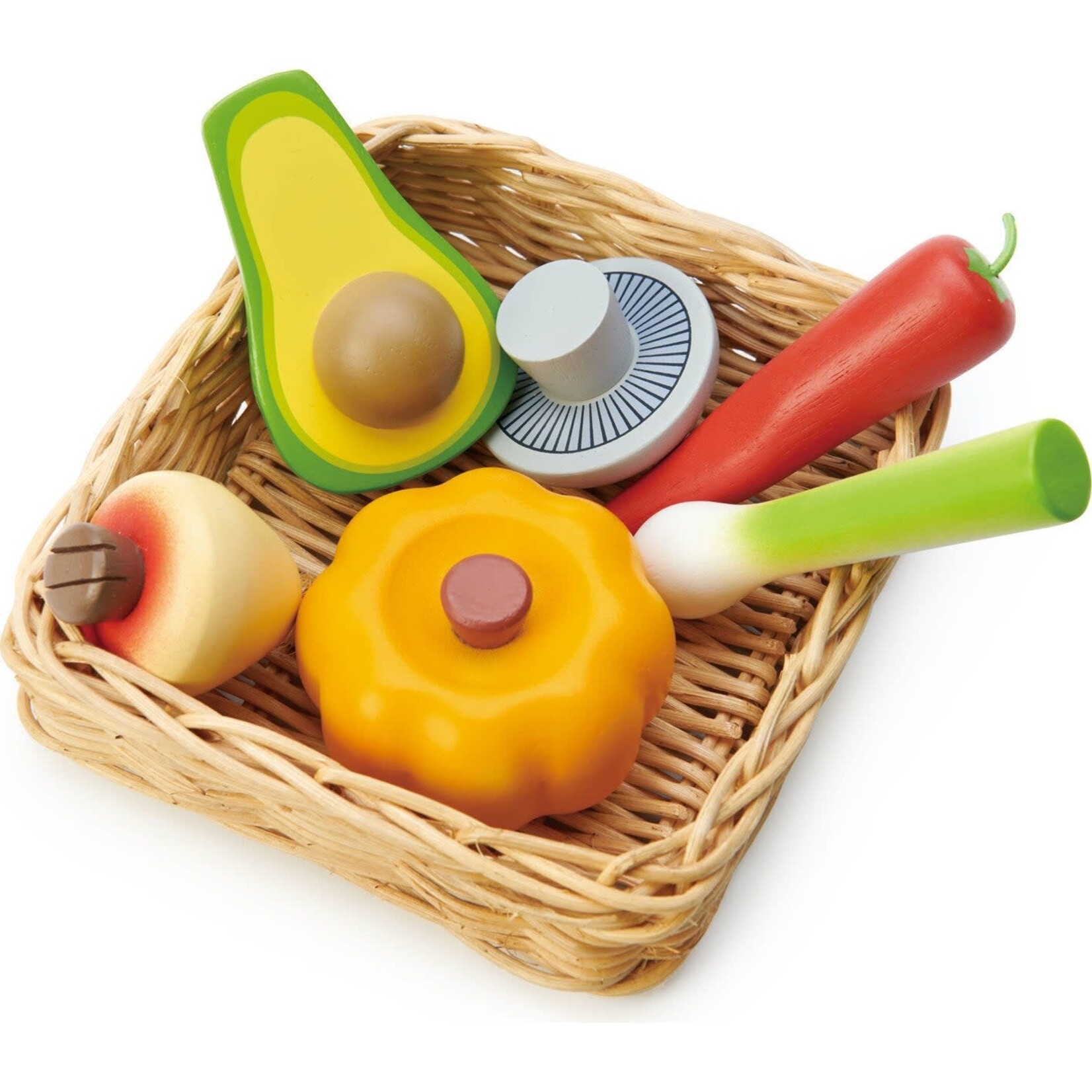 Plush Veggie Basket Play Set with Interactive Stuffed Vegetable Toys –  Lambs & Ivy