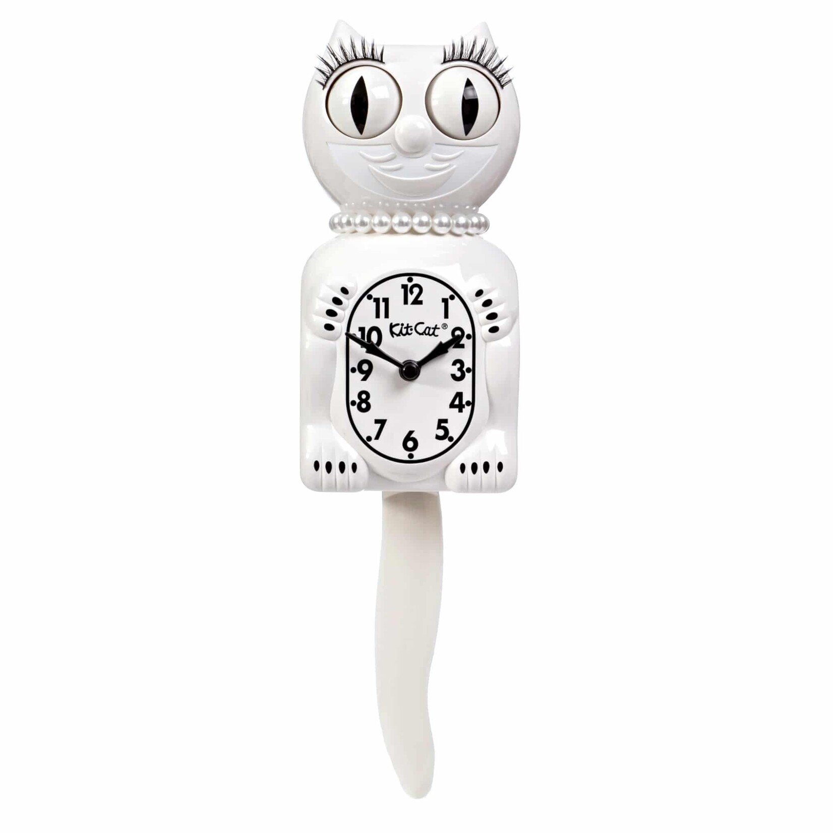 White Lady Kit-Cat Clock