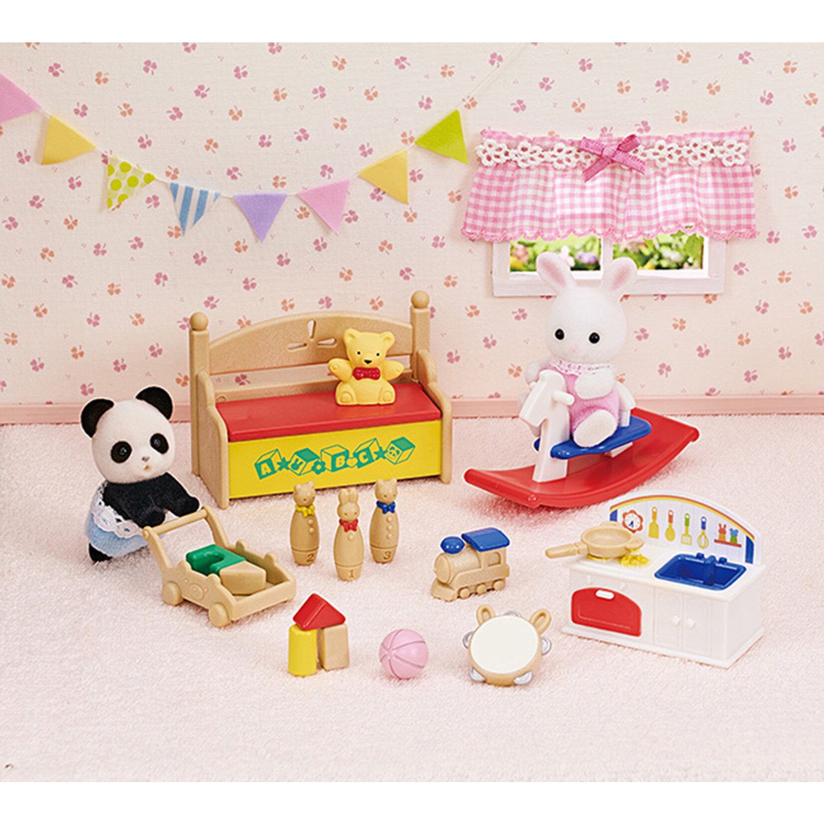 Calico Baby's Toy Box: with Snow Rabbit and Panda Babies