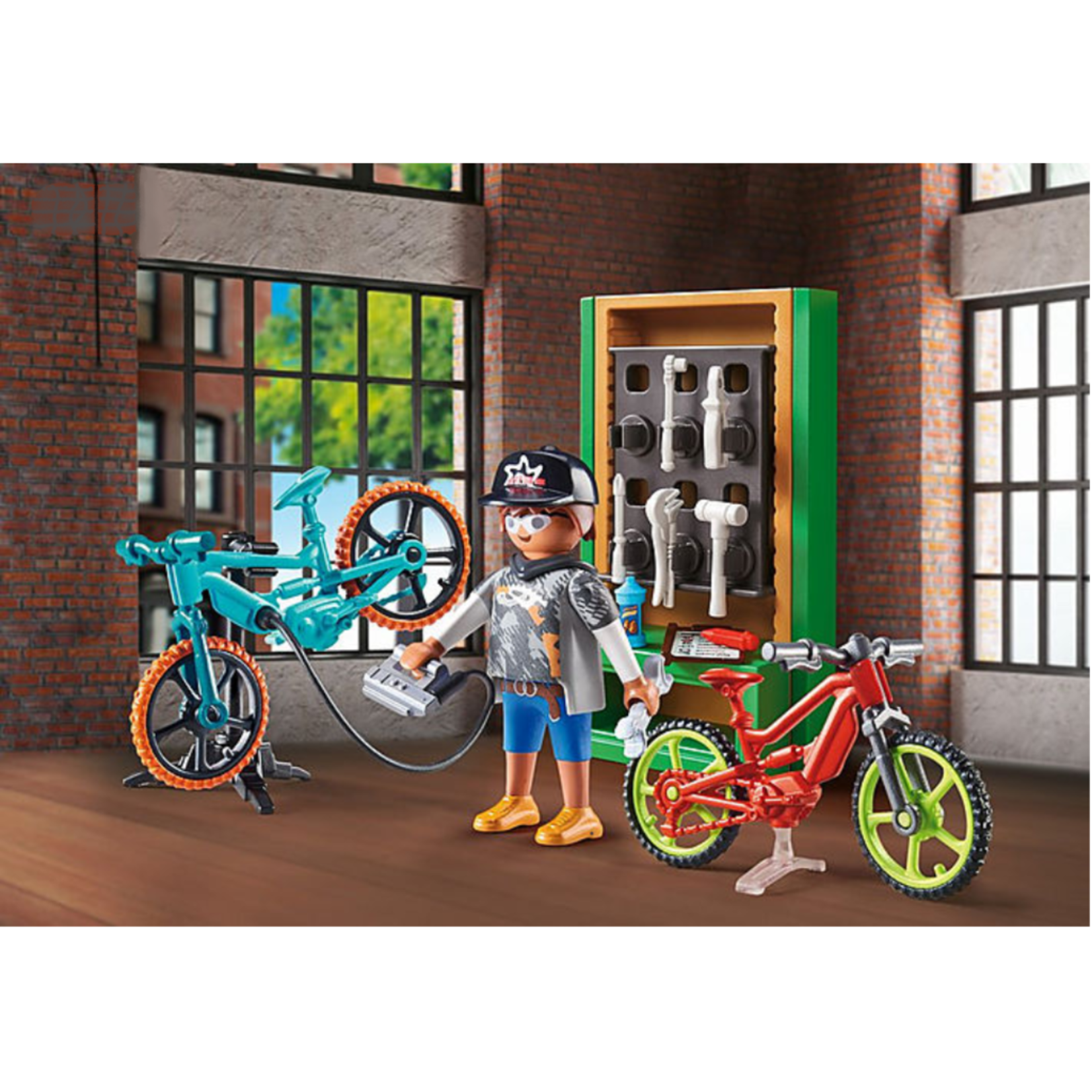 Bike Workshop Playmobil Figure Gift Set