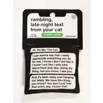 Rambling Text Catnip Toy