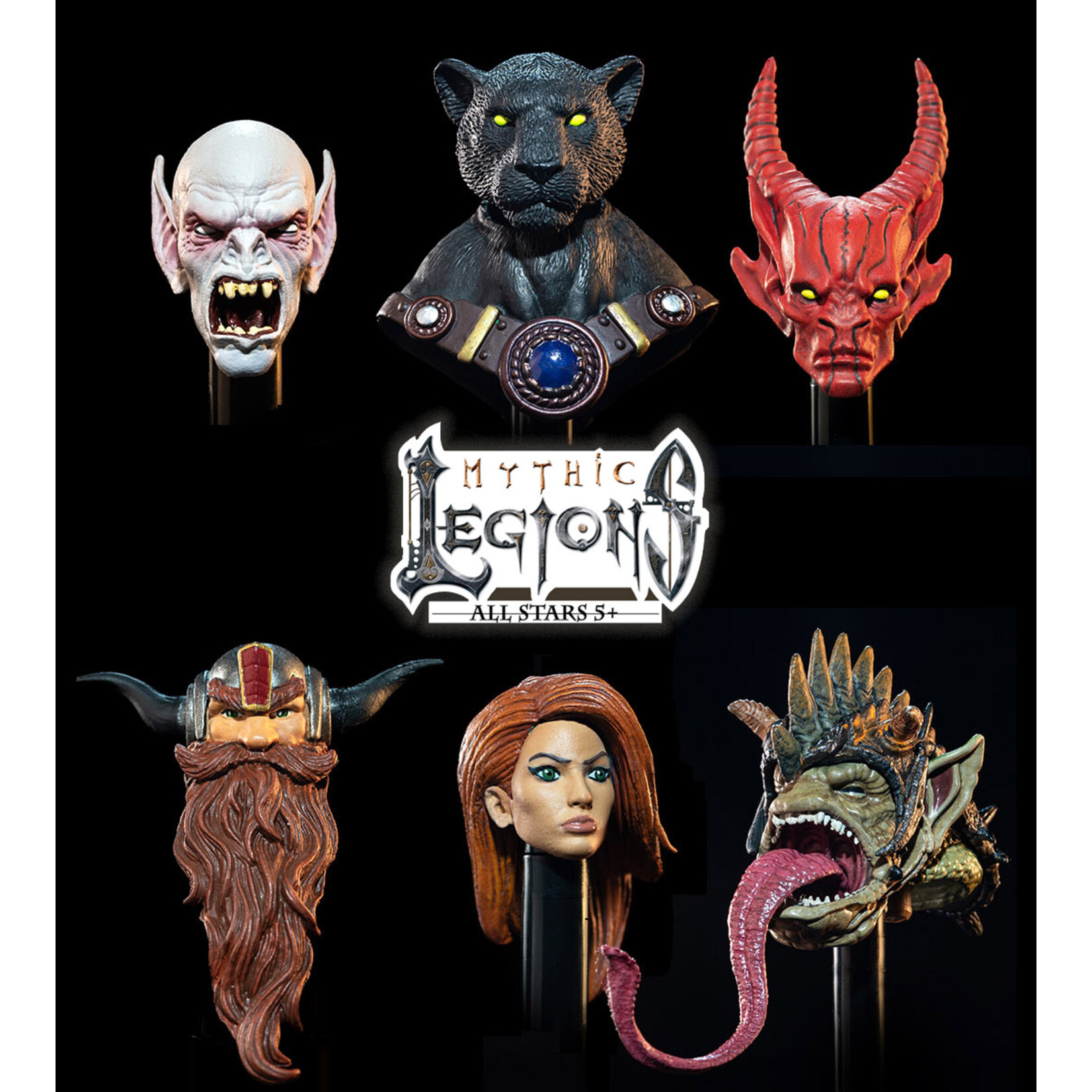 Mythic Legions Mythic Legions Heads Pack 1