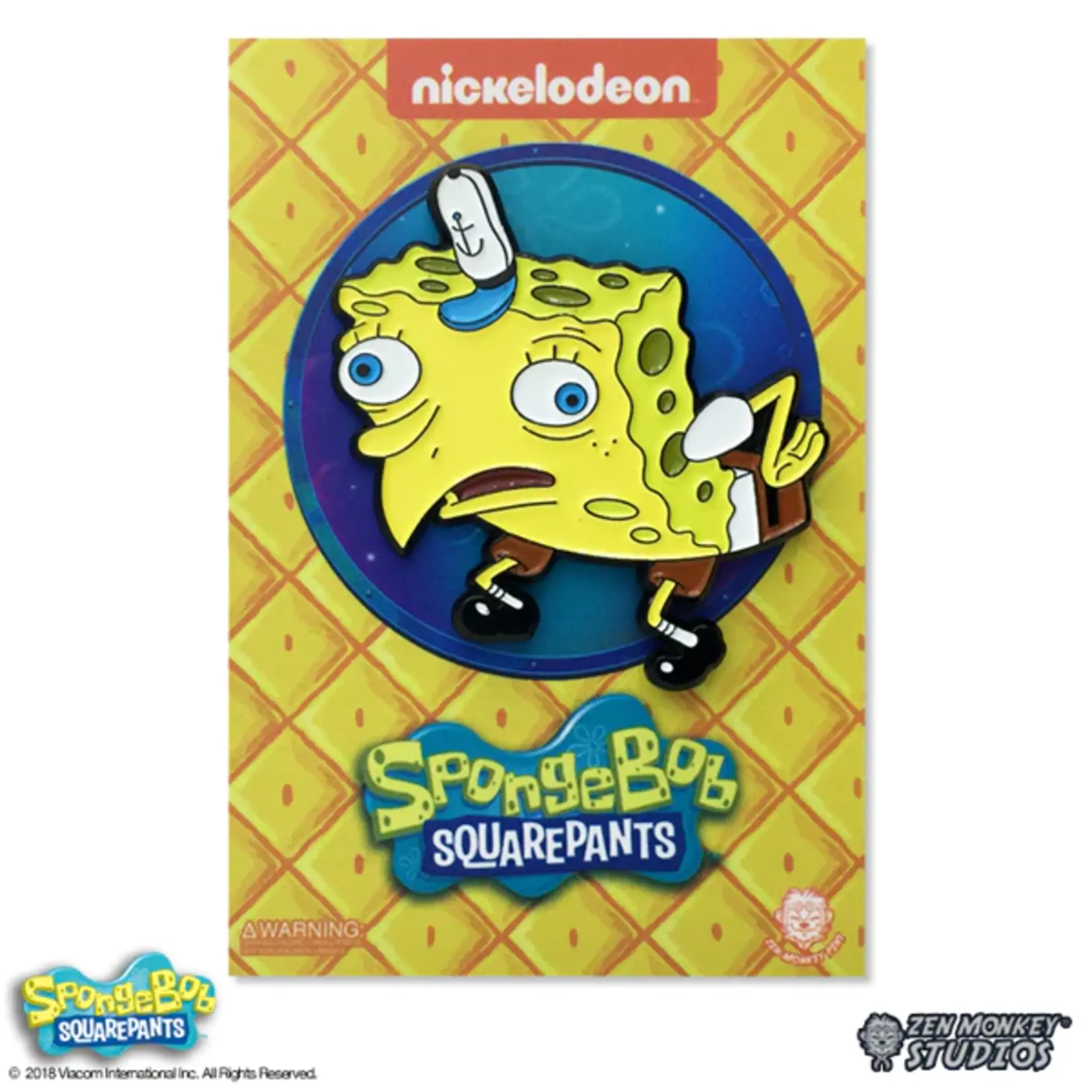 Lapel Pin Spongebob Meme Mock