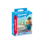 Man With Bathtub Playmobil Set